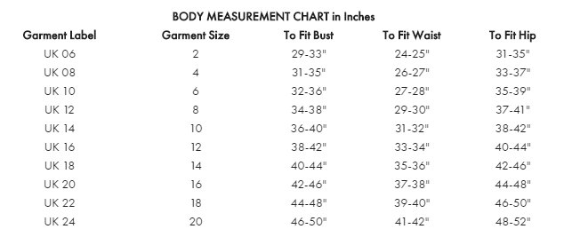 Corset Story בטוויטר Hi There This Is The Sizing Chart For This Particular Corset In Uk Sizes