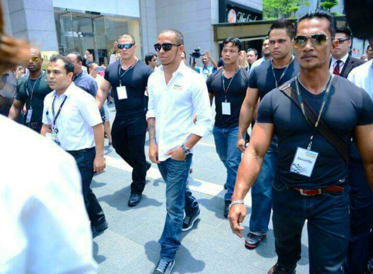 Lewis Hamilton Bodyguards