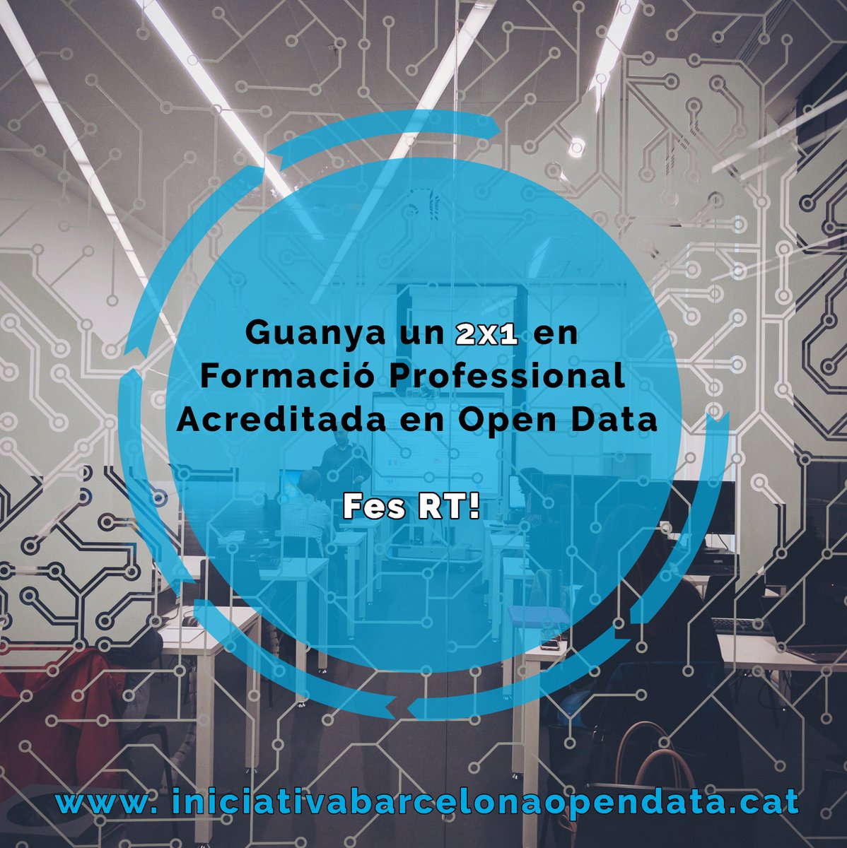iopendatabcn's tweet photo. #PROMO Fes RT  i ...
Pots aconseguir un 2x1 
Sorteig d'un mòdul de formació acreditada #OpenData 
https://t.co/3WuYmgZ4Ge https://t.co/TBaxAgkpKF