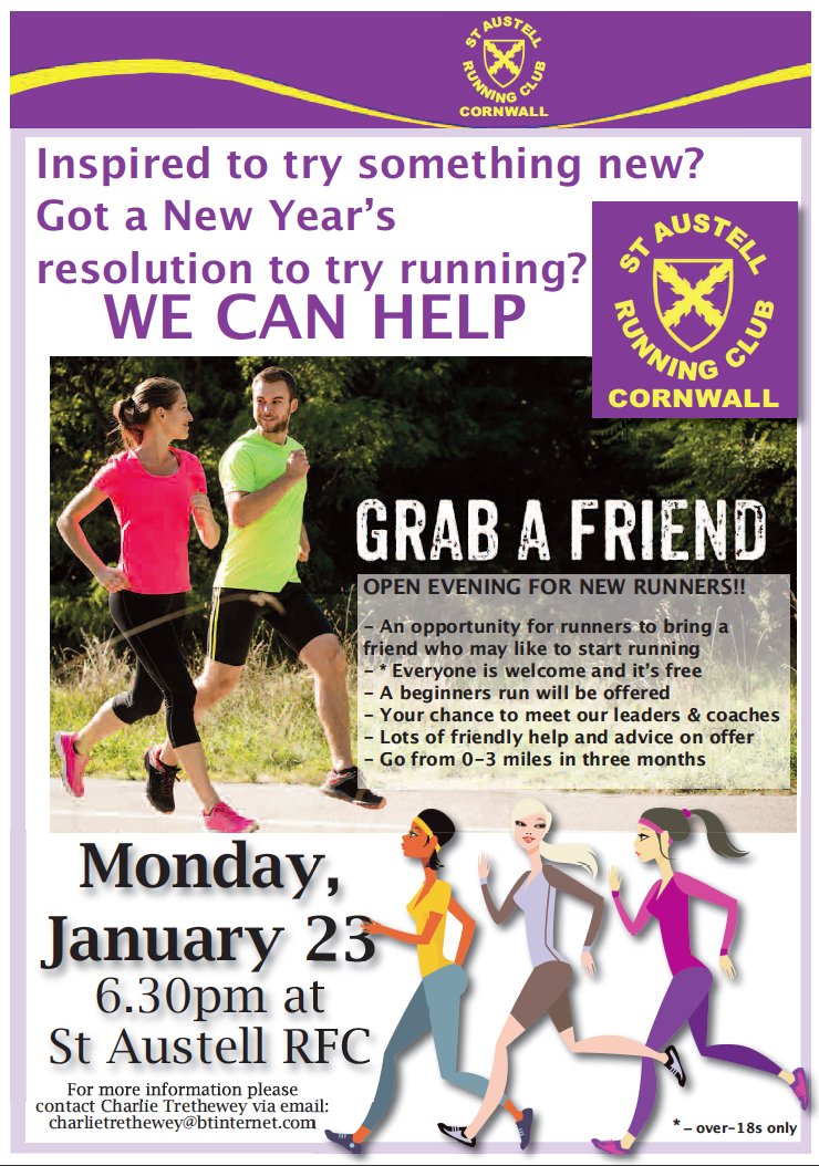 StARunningClub's tweet photo. Important date for your diaries β come and have a go #StAustell #Running #SwRunning https://t.co/JcMPWT4j0z