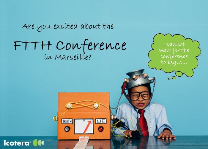 Icotera's tweet photo. Are you as excited about the coming @FTTHCouncilEU conference as we are? Give us a ping to pre-book a meeting about #FTTH #CPEs https://t.co/gYVSnhShUB