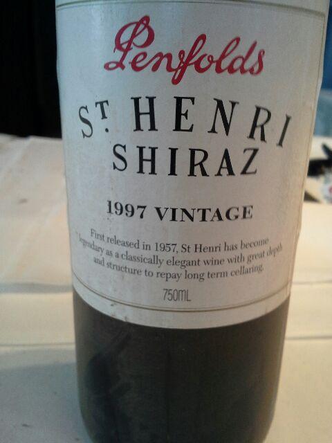 Penfolds St Henri Shiraz 1997 <a href="/penfolds/">Penfolds</a> <a href="/WineauxDLynnP/">DLynn</a> <a href="/winewankers/">The Wine Wankers 🍾🤛🎉🥂</a> #wine #aussiewine A great Australian icon shiraz. BT