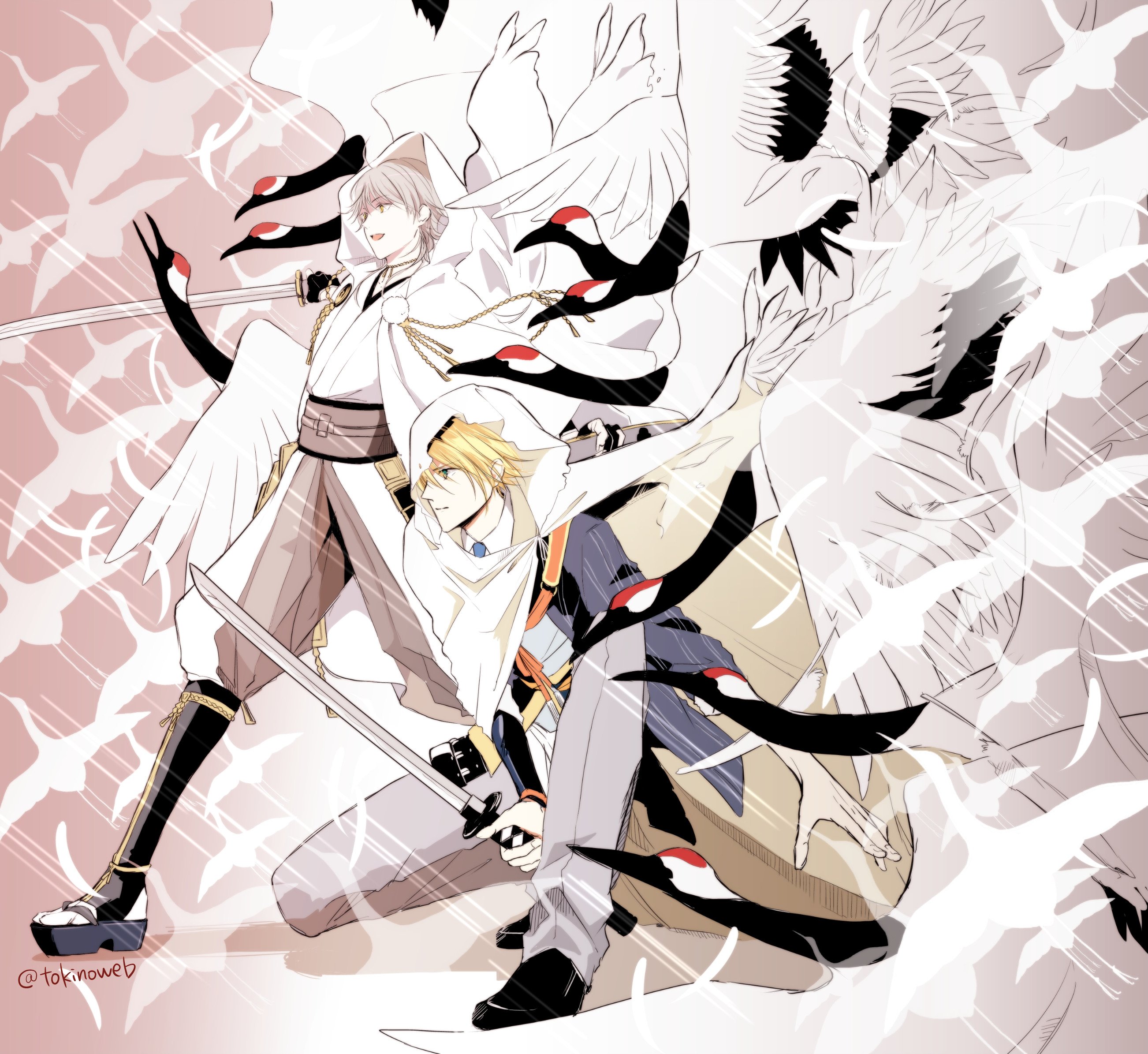 鬨乃美弦 Skebとskima開設 刀剣乱舞２周年おめでとうございます ヽ W ﾉ 過去絵からかっこいいめのやつを掻き集め T Co 3hf9lelb7y Twitter