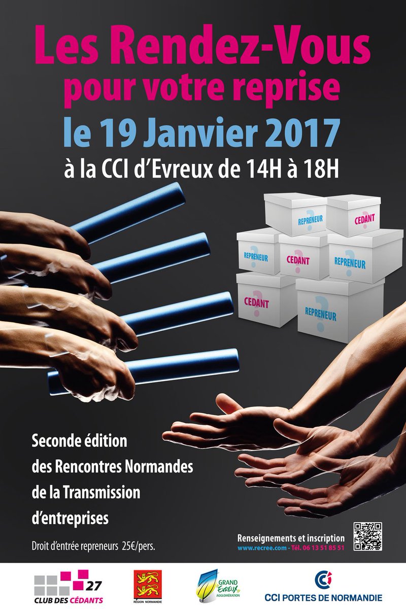 CCIPDN's tweet photo. Vous souhaitez vendre ou reprendre une entreprise ? inscrivez-vous !https://t.co/fttOBADY2s #création #reprise #entreprise #Evreux https://t.co/N9kkoPMSGB