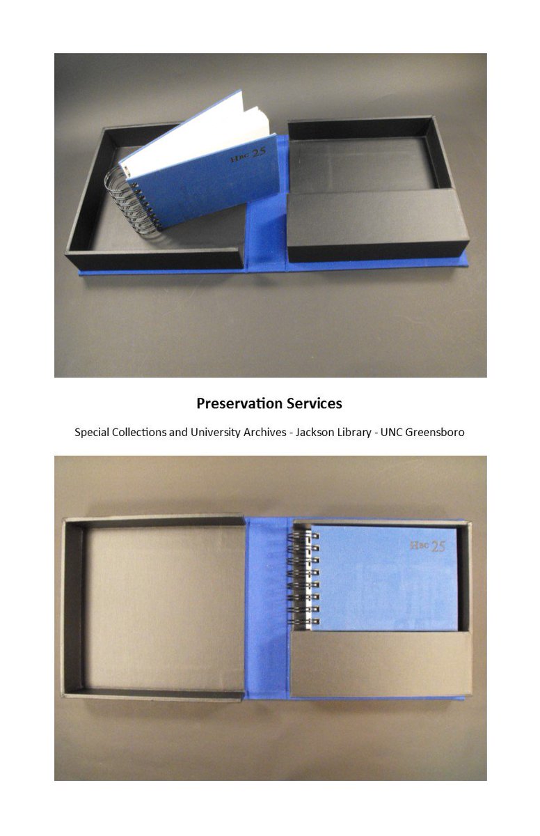UNCGPRESERV's tweet photo. Special collections, special items, special clamshell boxes! #preservation #conservation #books #library https://t.co/xMnwqMWRiP