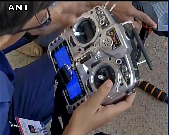 ANI's tweet photo. Class 10 student Harshwardhan Zala made 3 prototypes of the drone,he has registered for a patent and has set up his own company 'Aerobotics' https://t.co/Bm8nmi88hy