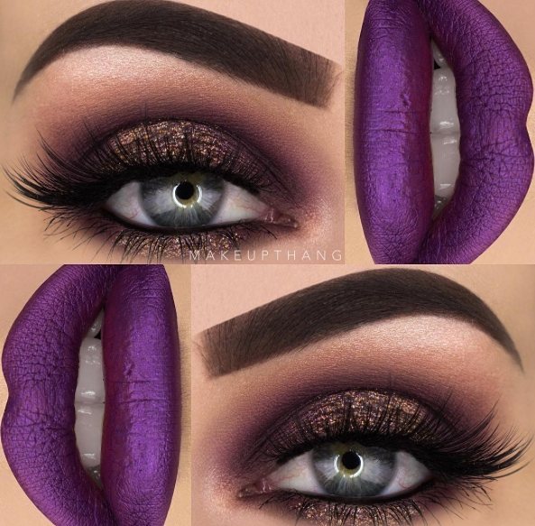 GerardCosmetics's tweet photo. Show-stopping eyes🙌and show-stopping lips 👄on @makeupthang wearing our 🍇Grape Crush🍇Metal … https://t.co/prufiSUzOI https://t.co/gLIh81yRF3