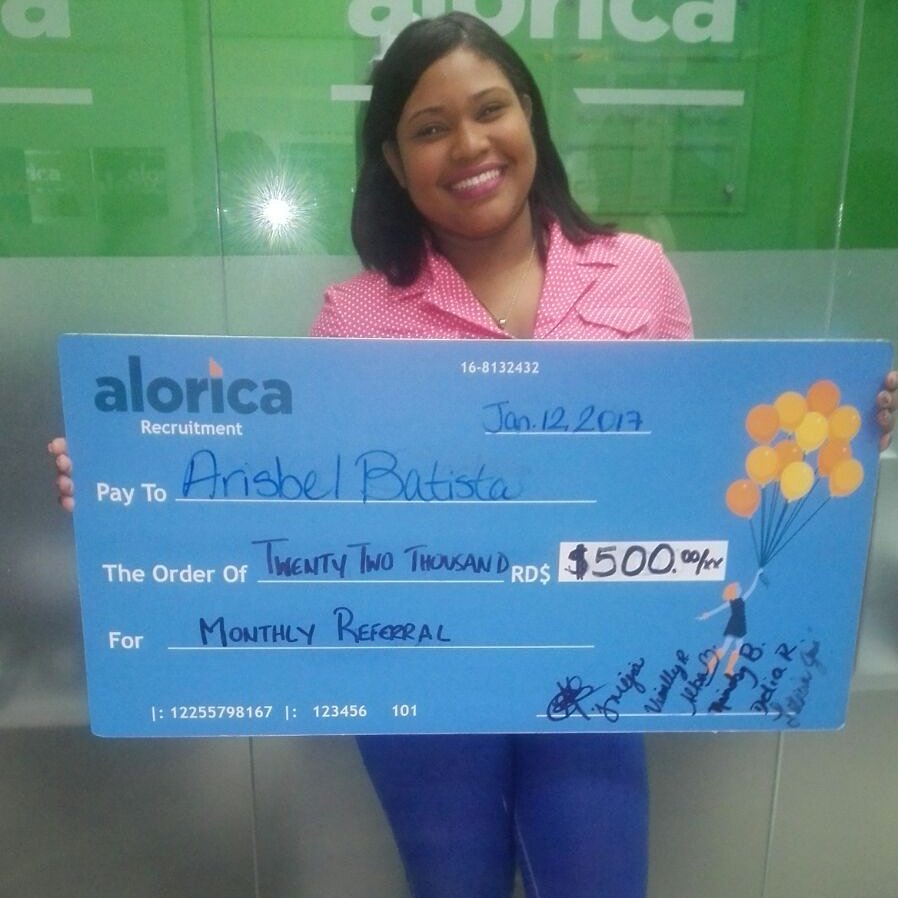 Congratulations to our December referral raffle winner Arisbel. #Refernow #welovereferrals