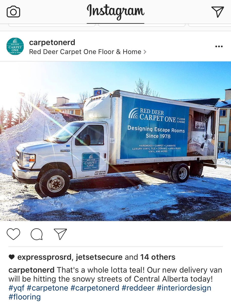 CarpetOneRD's tweet photo. We've been designing escape rooms since 1978. 😉 Watch for our new delivery van on the streets today. Also, please follow us on Instagram. https://t.co/CsqwOV3g00