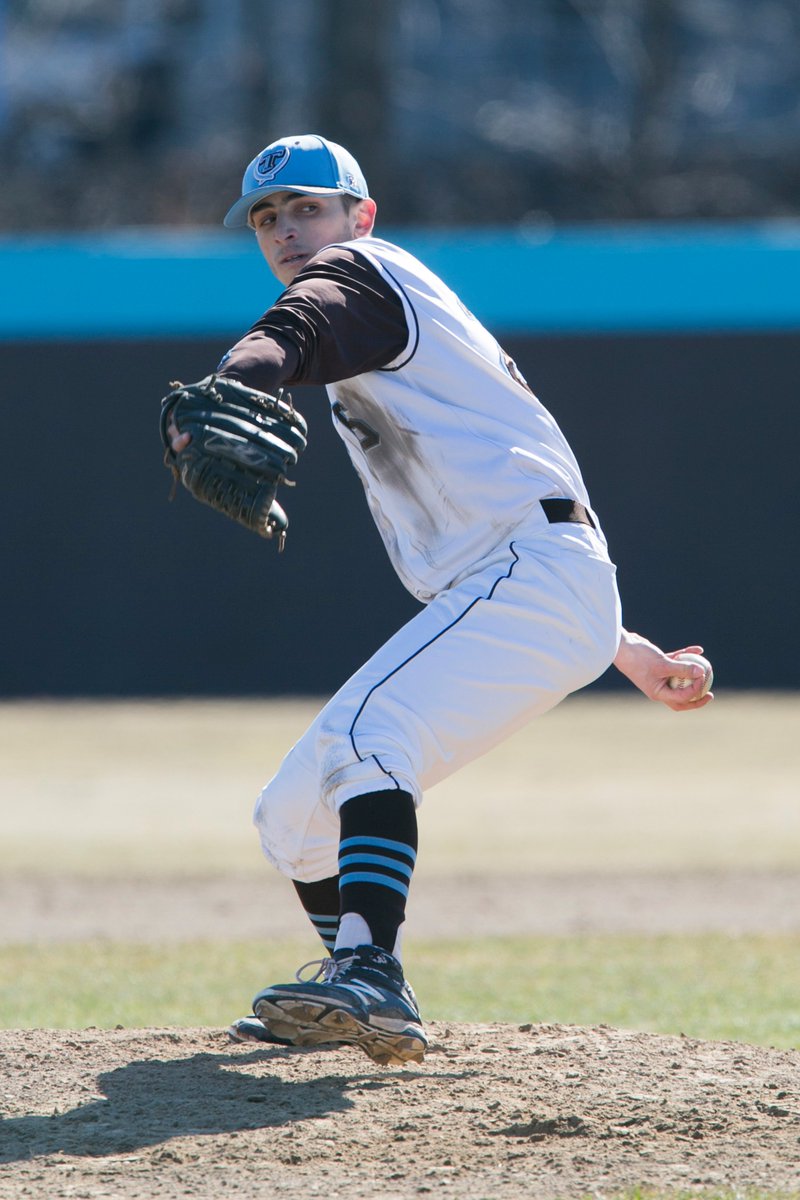 TuftsBaseball's tweet photo. Following a 7-1, 2.15 ERA, 79K season Speros Varinos named 2nd Team Pre Season All American. https://t.co/gELai9LvDm @d3baseball #JumboPride https://t.co/azCulkWJqB