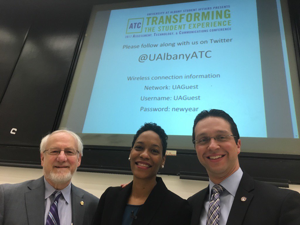 JamesRStellar's tweet photo. Higher ed professionals @ualbany today from across NE for @UAlbanyATC w @MikeChristakis and keynoter @ameliaparnell https://t.co/1EjejpAy1o