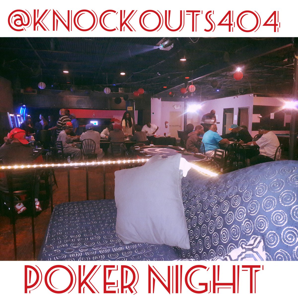 knockouts404's tweet photo. RT Come check out #Poker Night Every Thursday &amp; Sunday at #knockouts404 7PM-11PM. @ATLHOTSPOT #gambling #ATLANTA  https://t.co/Epfr5mTXVm https://t.co/pulNBKGTWe