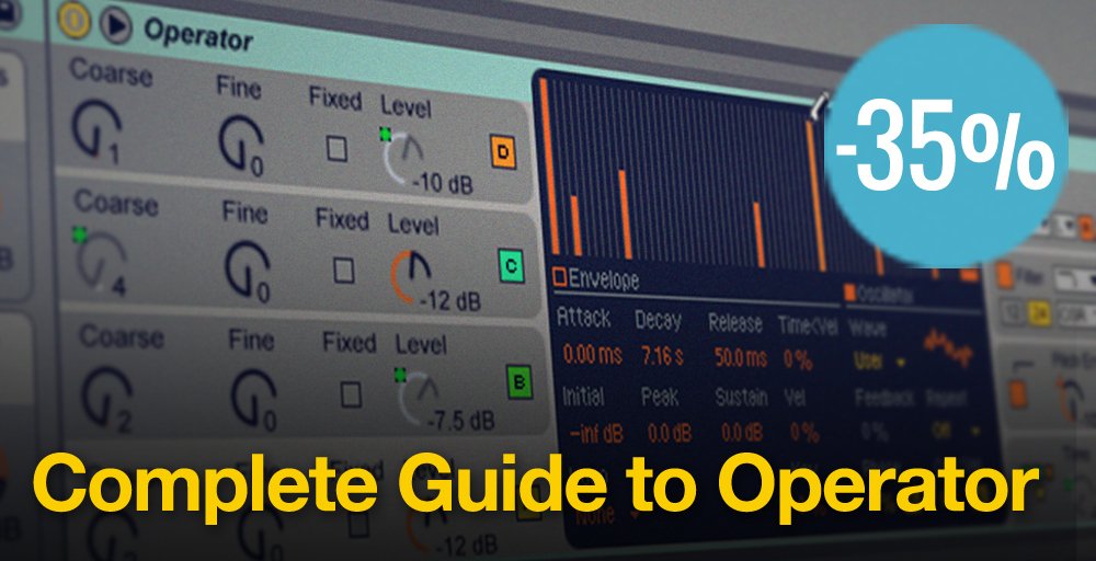 Producertech's tweet image. Grab our @Ableton Operator Complete Guide at 35% off this week producertech.com/product/76/70/… #AbletonTips #AbletonOperator