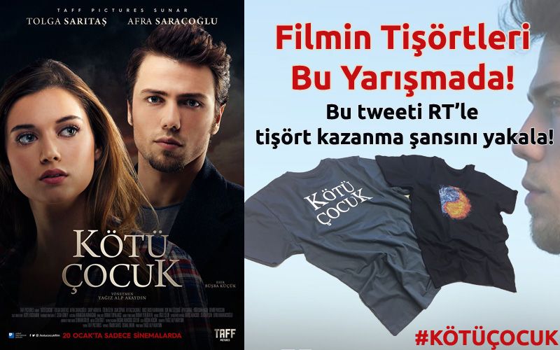 #KötüÇocuk tişörtleri bu yarışmada! Bu tweeti RT'le ve Beyazperde'yi takip et, tişört kazanma şansını yakala! <a href="/kotucocukfilm/">Kötü Çocuk</a>