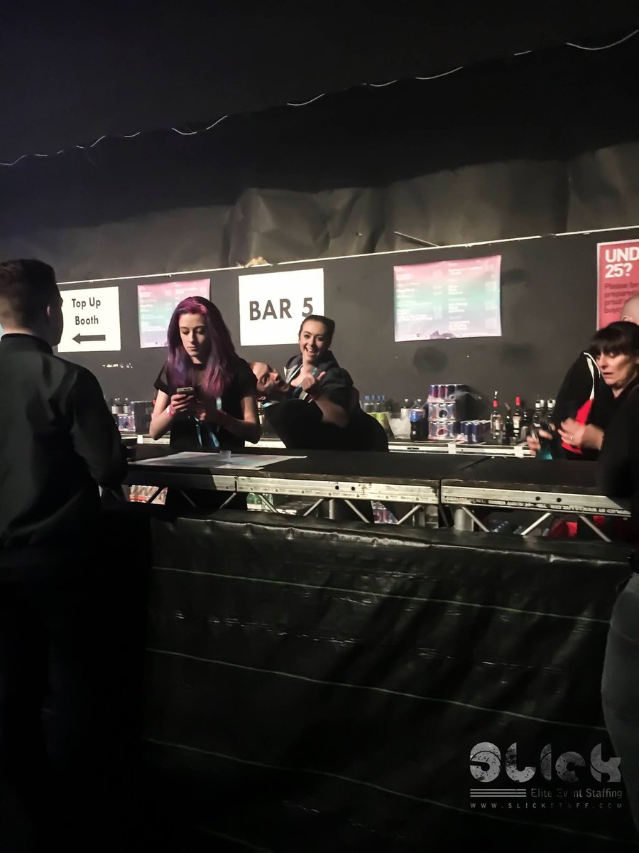 Check out the pictures of the team working the #bars at OfficialBassline 2016! #teamwork #slickstaff #festivalwork