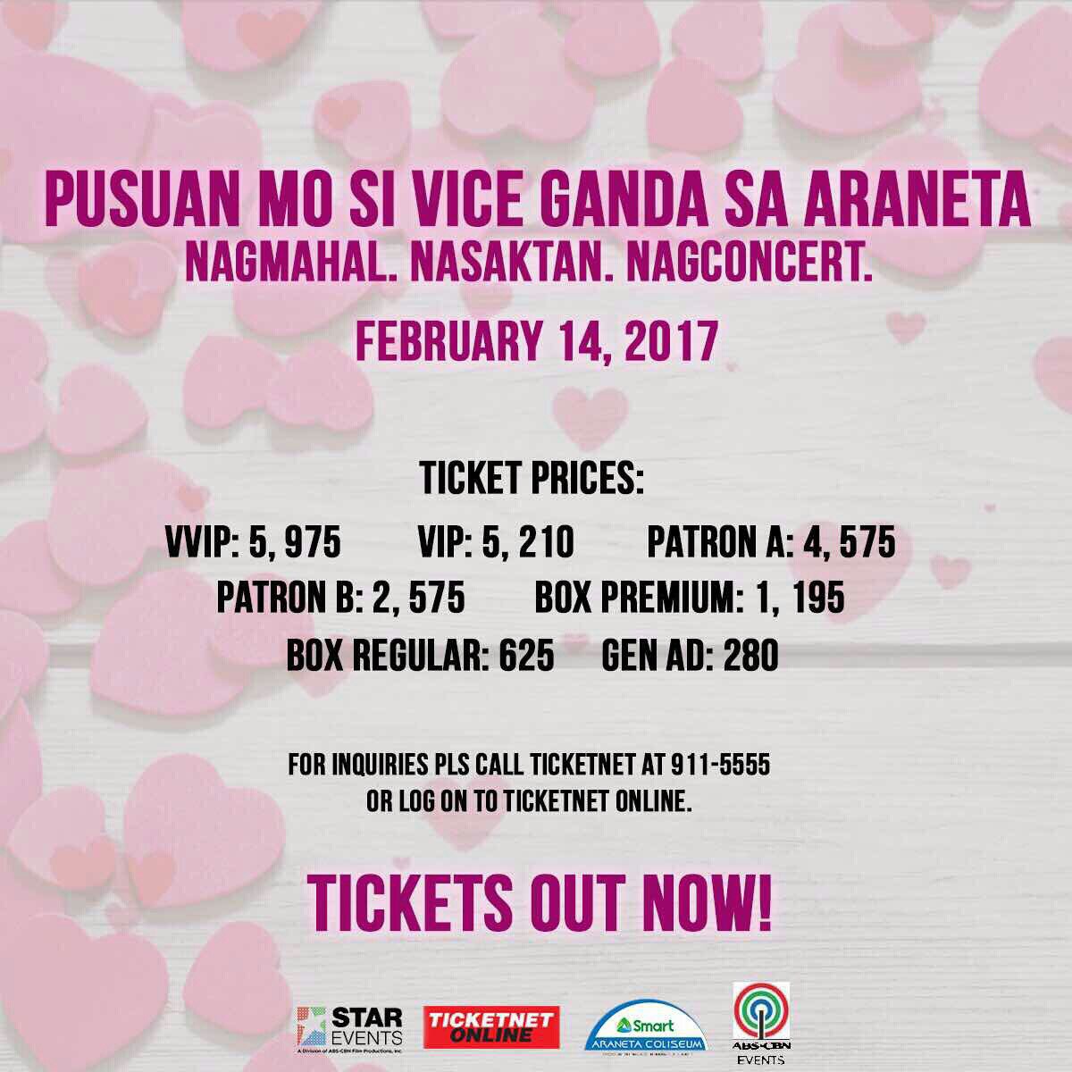 vicegandako's tweet photo. Halina't magPUSUAN TAYO SA ARANETA! Available na ang tickets. https://t.co/3pVLmmkSF8
