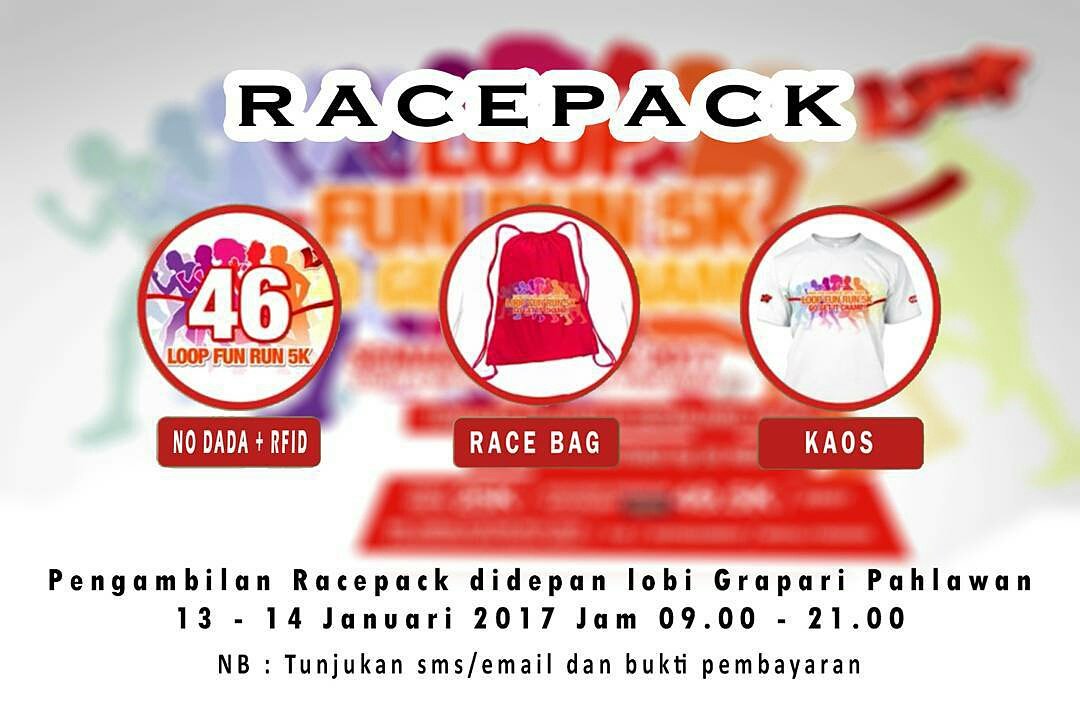 seputar_smg's tweet image. Buat peserta #LoopFunRun, racepack mulai 13-14 Jan’17 | 09.00 – 21.00 di Depan Lobi Grapari Jl. Pahlawan Semarang