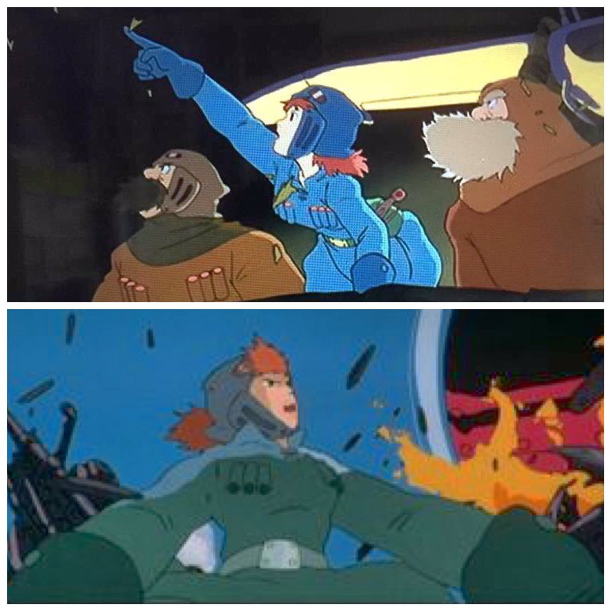 𝕎 𝕋 Wat على تويتر ナウシカ といえば伝説のアニメーター金田伊功 かなだよしのり さんの原画シーン 独特のポージング パース 動きのタイミングが観ていて生理的にすごく気持ちいい トルメキア船が風の谷に墜落する一連のシーンや アスベルのガンシップ