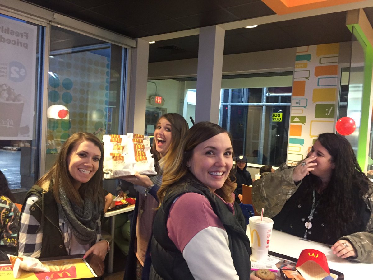 HouchinElem's tweet photo. Fun at McTeacher's night! @MoorePublicSch https://t.co/O9YmKRWUTB