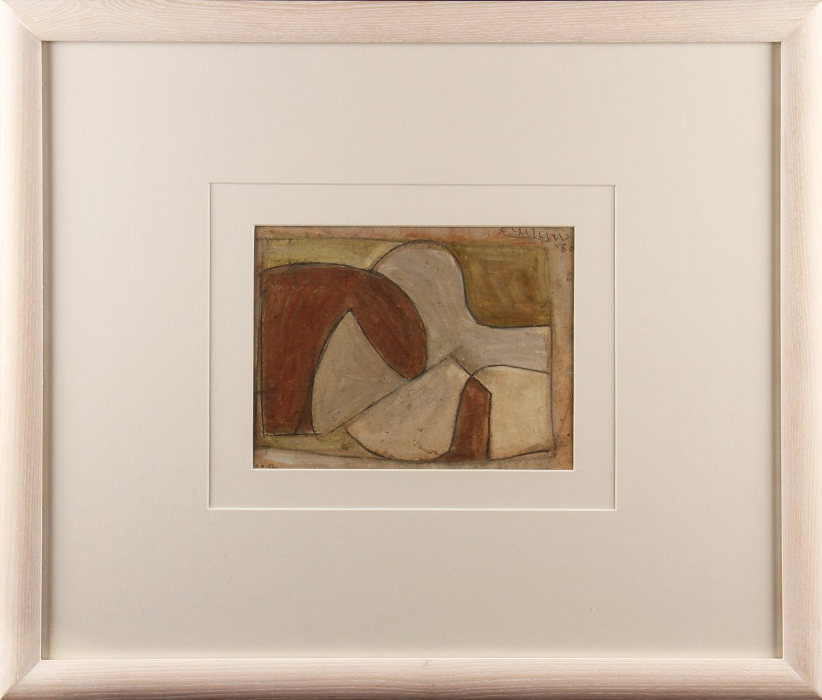 Lot: 113 ROY TURNER DURANT (1925 - 1998) signed, dated '80 Est: £300 to £500 🖼️ #painting #abstractart #abstractpainting <a href="/brumartshour/">Brum Arts Hour</a> #art