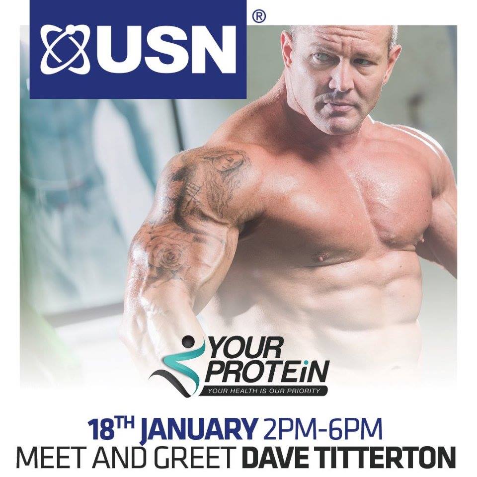 YourProteinMid's tweet photo. YourProtein Open Day! - Wednesday 18th January 2017 2pm - 6pm amazing USN Offers and NABBA PRO and POWER BODY PCA athlete Dave Titterton!! https://t.co/Fdzjr8RXcv