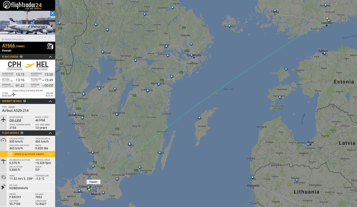 flightradar24's tweet image. Would you dare to sit in row 13, on board @Finnair flight 666 en route to HEL on Friday the 13th?

flightradar24.com/FIN6KC/c286973