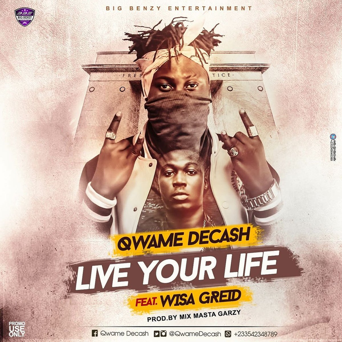 Qwamedecash's tweet photo. @qwamedecash X @wisagreid -#LiveYourLife @GarzyMix  @LexMaccarthy 
Audio Link : https://t.co/Kr5oEyAf36
Video Link: https://t.co/8PJu5t9bYD https://t.co/VMUVGdtylF