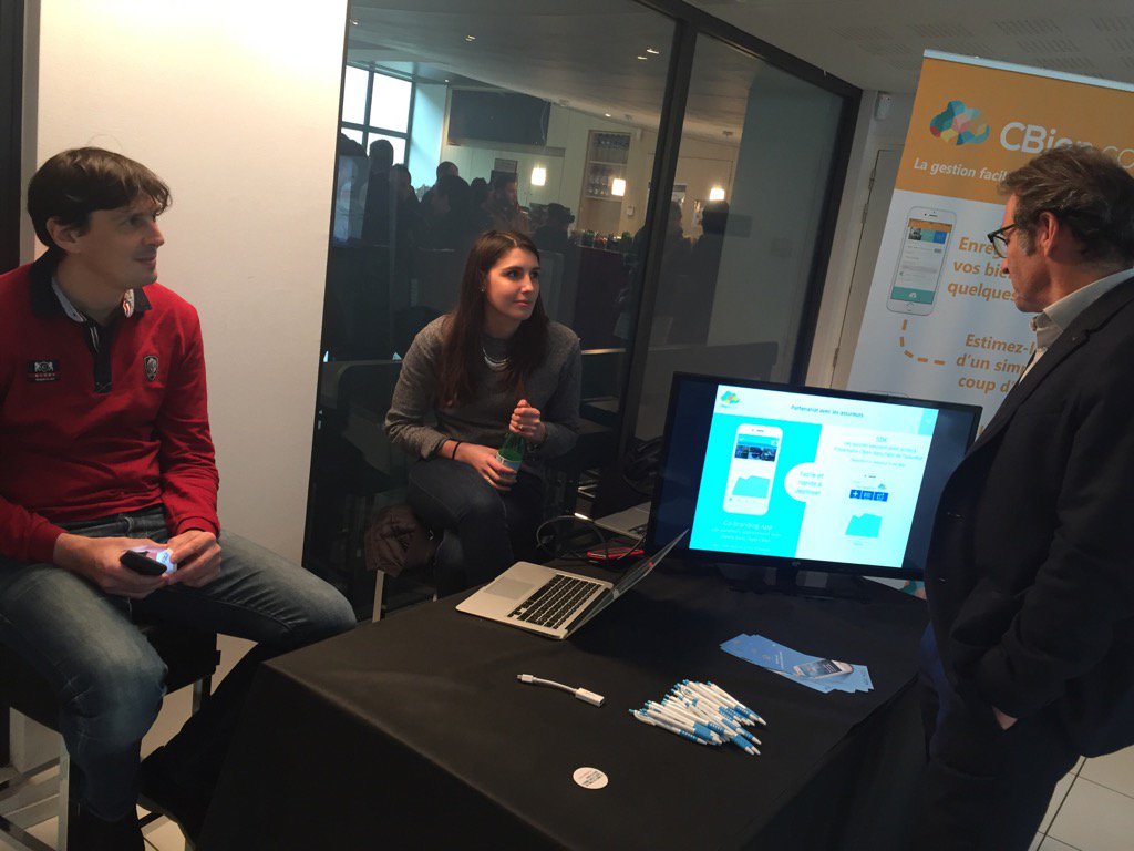 BeMyAppFR's tweet photo. On découvre @CBiencom, la gestion facile et sécurisée des biens, au #ChallengeInnoCAA https://t.co/4j5kC437dU