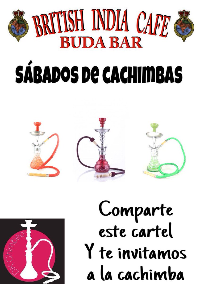 Haznos RT y participa en nuestro sorteo de nuestros sábados de cachimbas!!! #budajerez #cachimbas #teinvitamosaunacachimba