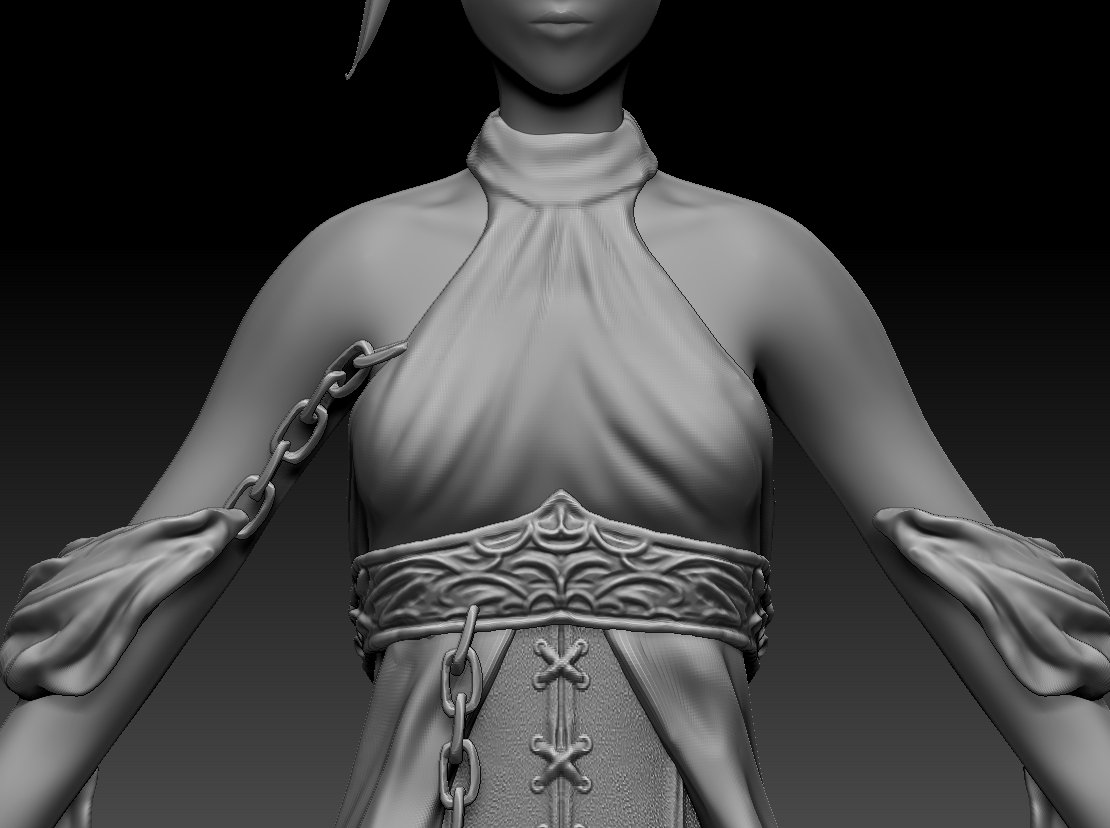 colorfulViola's tweet photo. Angelique high poly model WiP for #DD_Game 

#charactermodeling #zbrush #characterdesign #gamecharacter https://t.co/uVdVp7xLIn