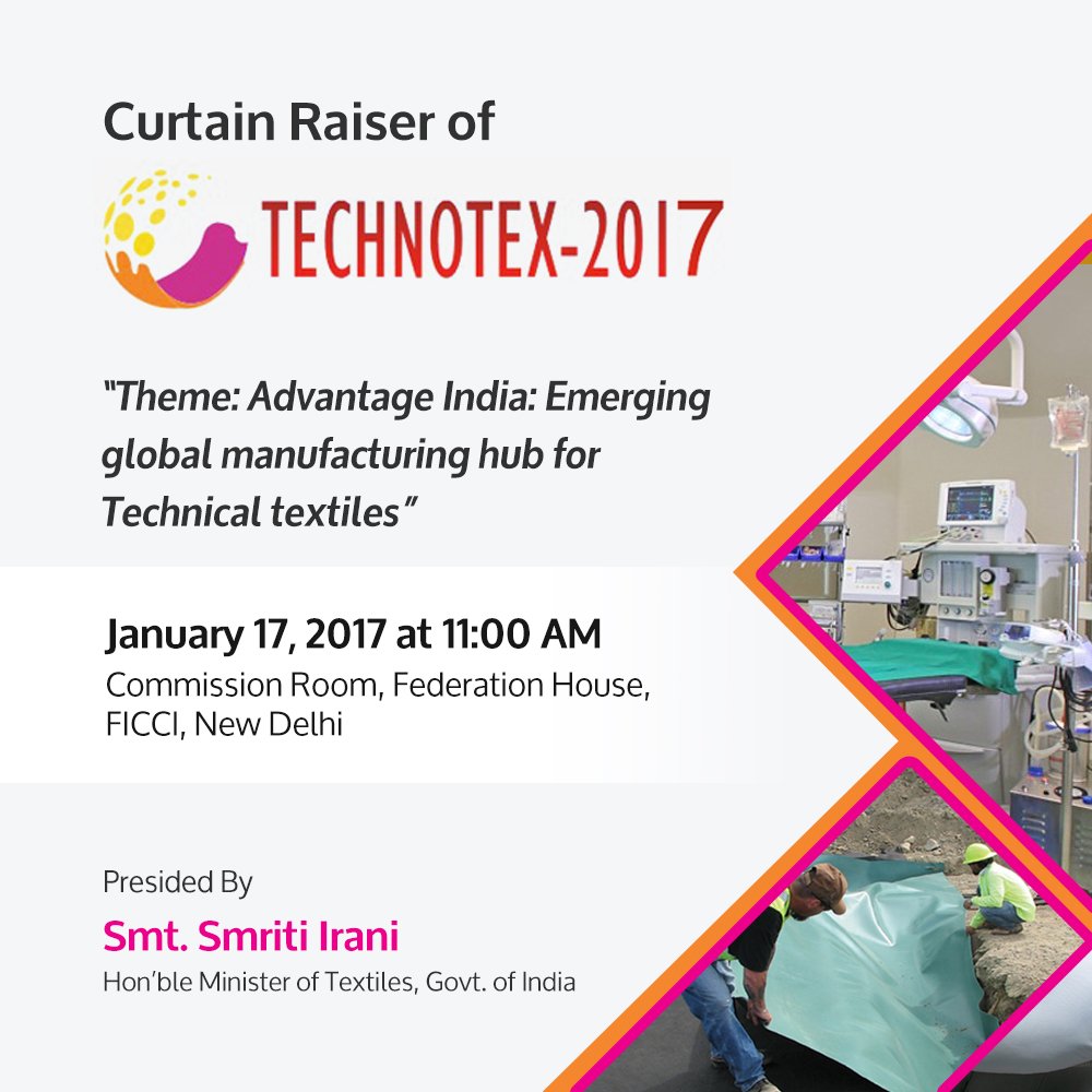fibre2fashion's tweet photo. #Technotext is here: The largest event of Technical #Textile Industry in India. Contact us https://t.co/CNCcCQELTy https://t.co/NUJ7Jp2GGW
