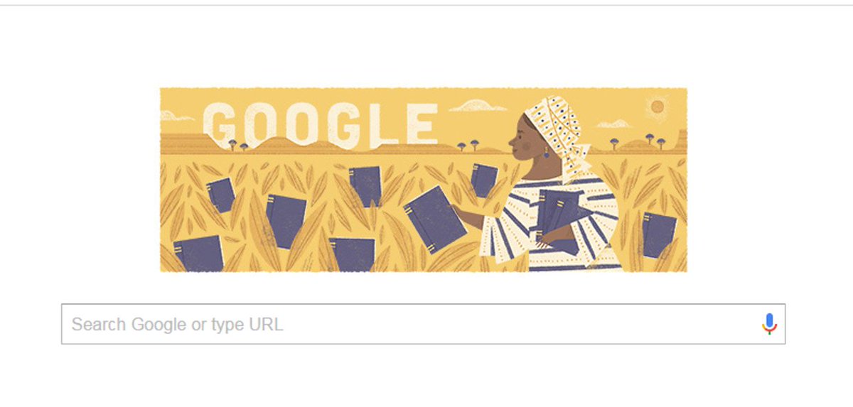 DStvNg's tweet image. Google doodle honours Nigerian Igbo author, Flora Nwapa, who has been called the mother of modern African literature.