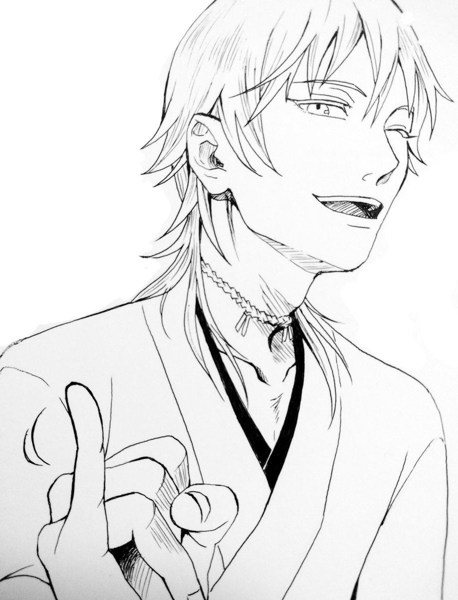 もう年賀状届いた頃かな?と思って年賀状に描いた源氏二人と鶴丸さんをあげる…あげさせて…
源氏は確かこれが初描きかな? 