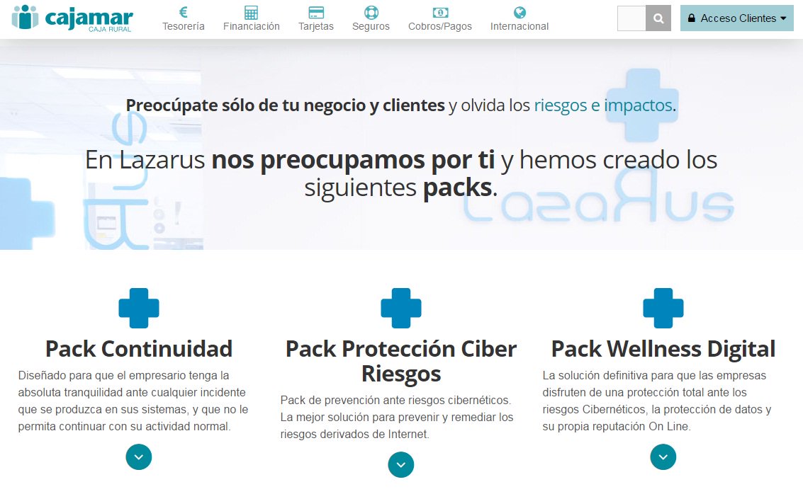 Lazarus Technology (@lazarus_tech) on Twitter photo Nos unimos <a href="/Cajamar/">Grupo Cajamar</a> para cubrir todos los aspectos de seguridad digital que le pueden surgir a tu comercio. Más info:cajamar.es/es/empresas/pl… Nos unimos <a href="/Cajamar/">Grupo Cajamar</a> para cubrir todos los aspectos de seguridad digital que le pueden surgir a tu comercio. Más info:cajamar.es/es/empresas/pl…