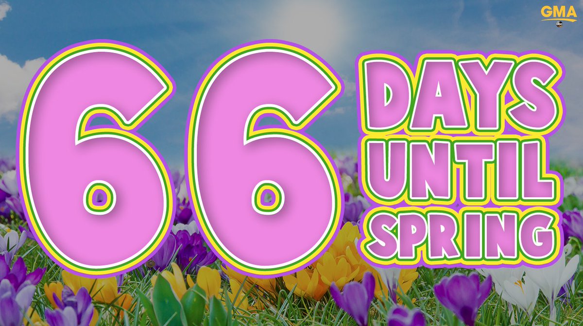 66 days until spring! 🌸 🌺 🌻 🌷