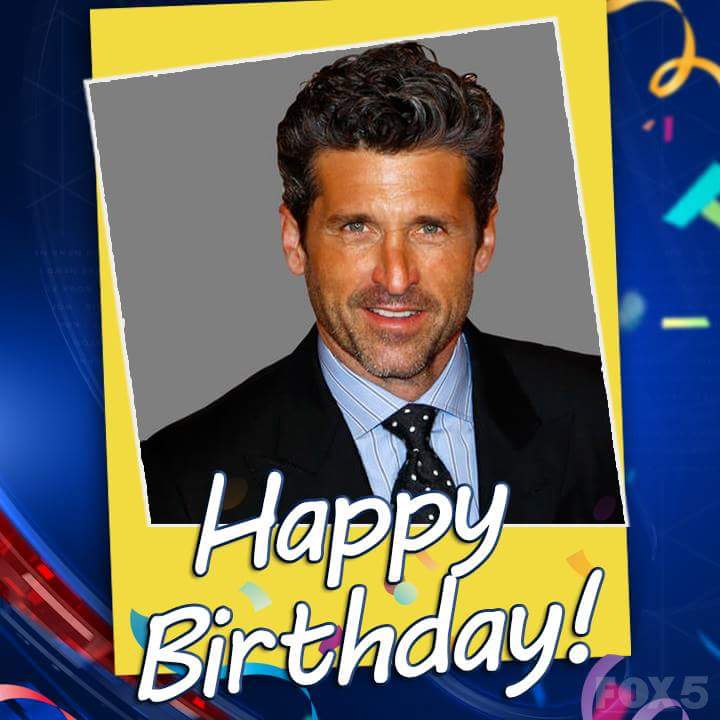 Happy 51st birthday to Patrick Dempsey.  Have a great day \"McDreamy\". 