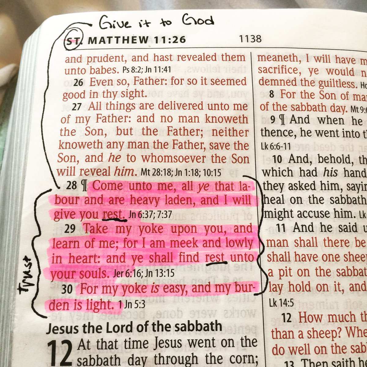 Godlygirll's tweet photo. Good morning! Start your day off with some motivation to let go and let God // Matthew 11:28-30 https://t.co/hrPgEXvosE