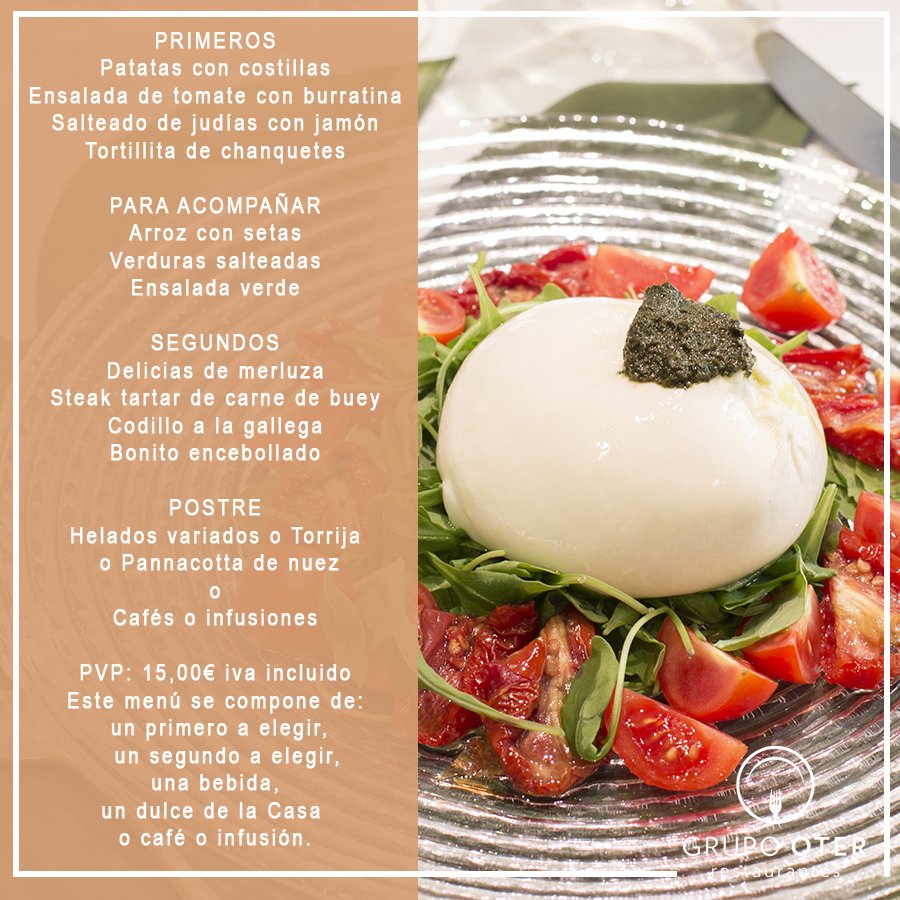 eltelegrafoGO's tweet photo. ¡Aquí os dejamos el menú que está disponible en @RetoBarGo durante la semana! 😋
#Menú #RetoBar #Madrid #GrupoOter https://t.co/IK9alQcbaN