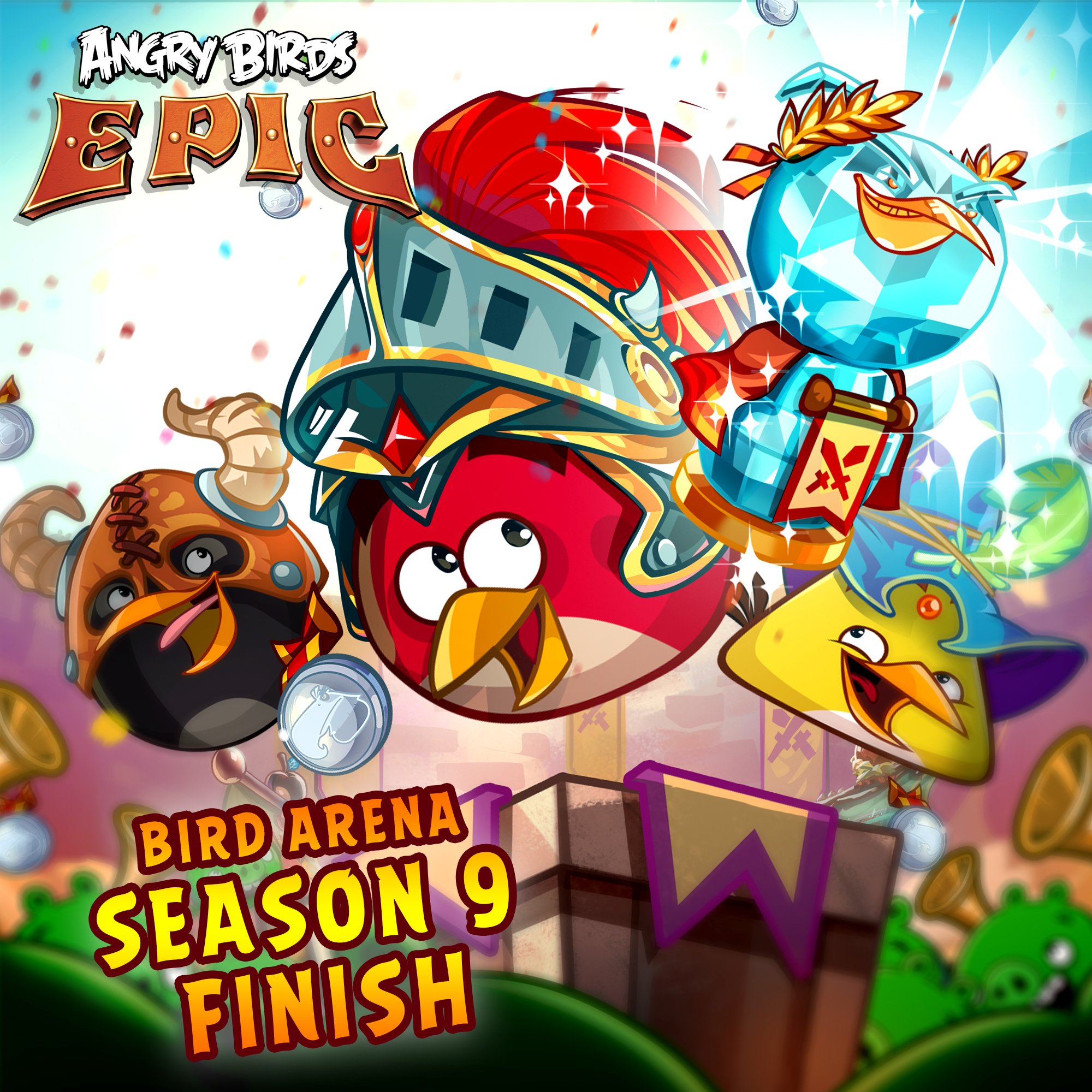 Finally I finished angry birds Epic