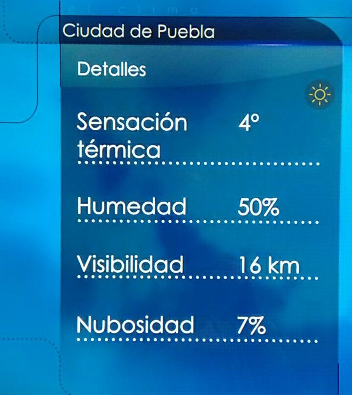 almavatv's tweet image. #Clima Centro histórico de #Puebla registra 8°C @NTelevisaPuebla