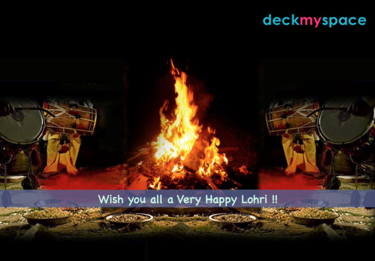 DeckMySpace_DMS's tweet photo. We wish you all a Very Happy Lohri !!
 #DeckMySpace #HappyLohri https://t.co/qzTvqudb6U