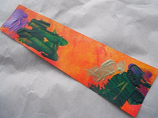Type4Arts's tweet photo. Bold vibrant mixed media abstract art bookmark - 'Proverbs 11:22' https://t.co/j1Kt1F2Lj5 #christian #Bookmark #FaithInspiration #PageMarker https://t.co/EPNH8vQAHs