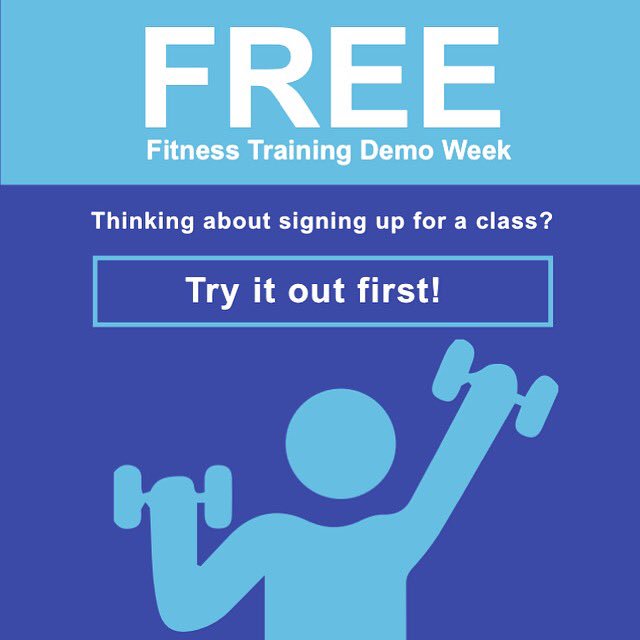 depaulcampusrec's tweet photo. Try FREE specialty classes during our demo week! Today at 9 am check out H2O Fit in the pool and at noon try HIIT in studio D #RayGroupFit https://t.co/FlruXGNqFe