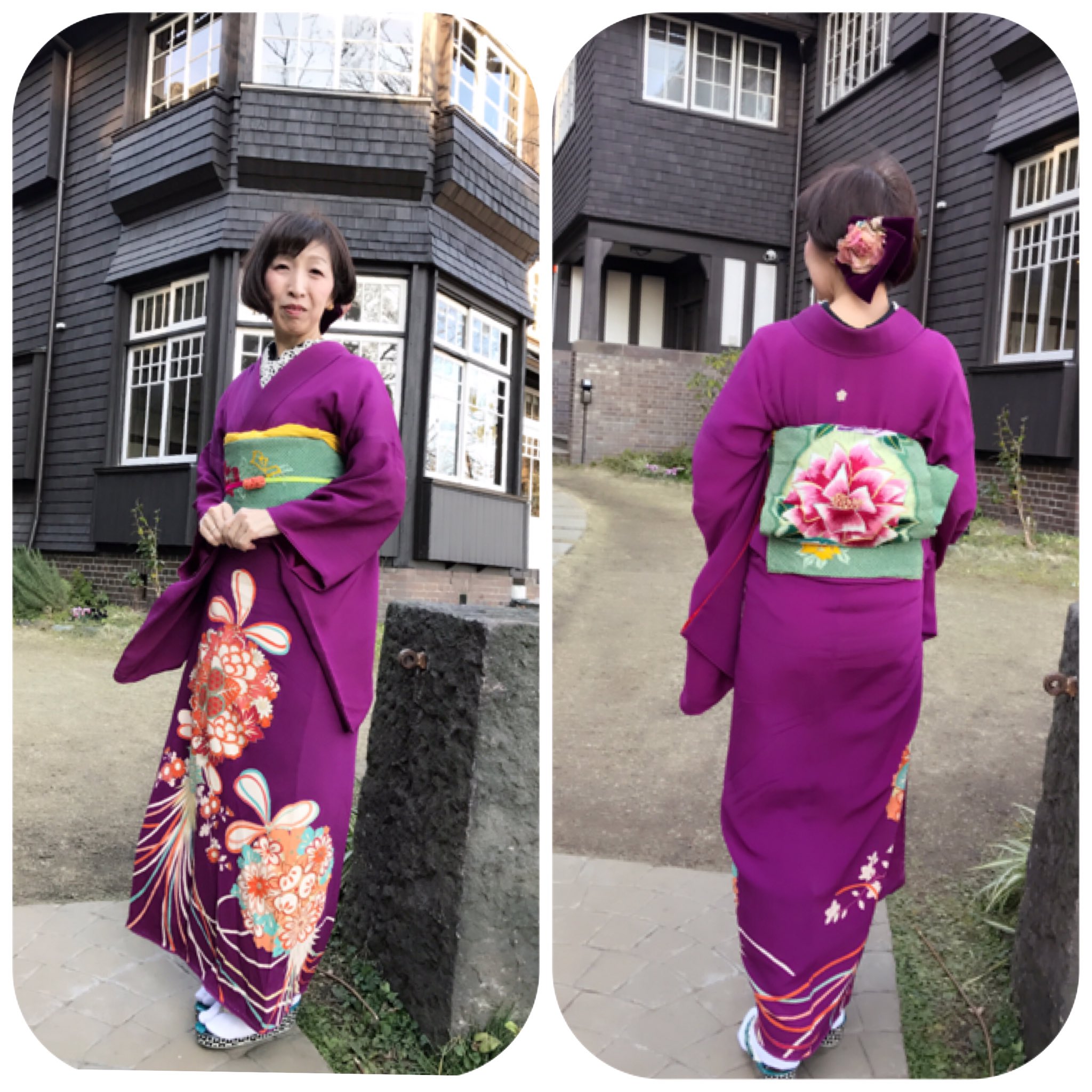 送料無料（一部地域を除く）】 アンティーク帯留め 柘植木工 薔薇柄