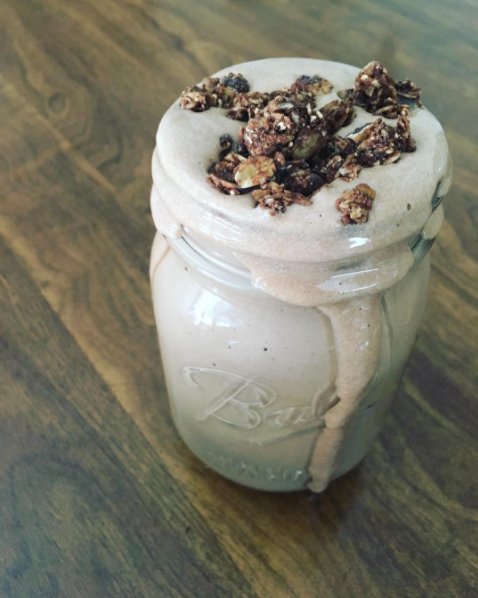 tiunutrition's tweet photo. Overflowing with ❤️ for this smoothie ~ Blend 1 scoop #PerfectFitProtein, espresso, almond milk, peanut butter and banana! Cheers! 😽☕️😋 https://t.co/PjEseyn3dy