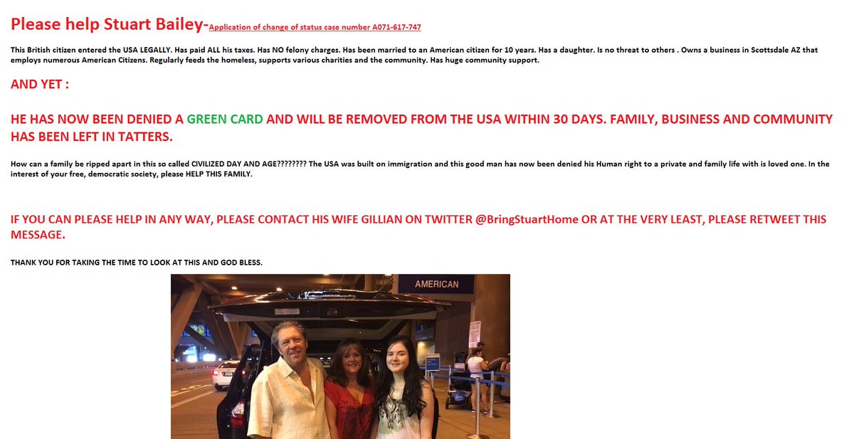 EddyJenkins1's tweet photo. @FLOTUS Dear Mrs Obama. Please can you take just a minute out of your day to look at #BringStuartHome. This family needs help. God Bless you https://t.co/KhK7Nt0h4t