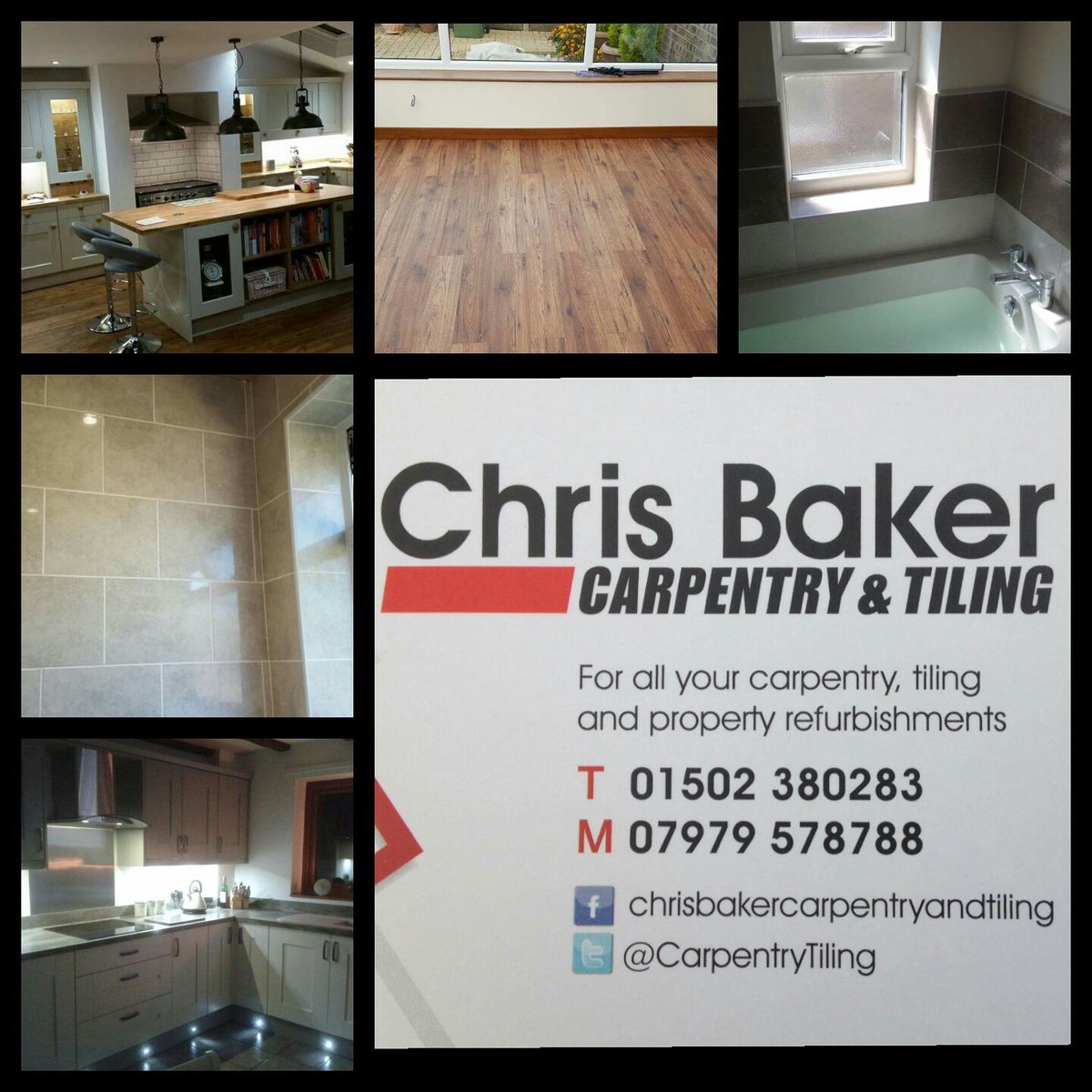 CarpentryTiling's tweet photo. New little advert I created, please all retweet to spread the business name. Many thanks Chris https://t.co/7ZKWQhMQJg