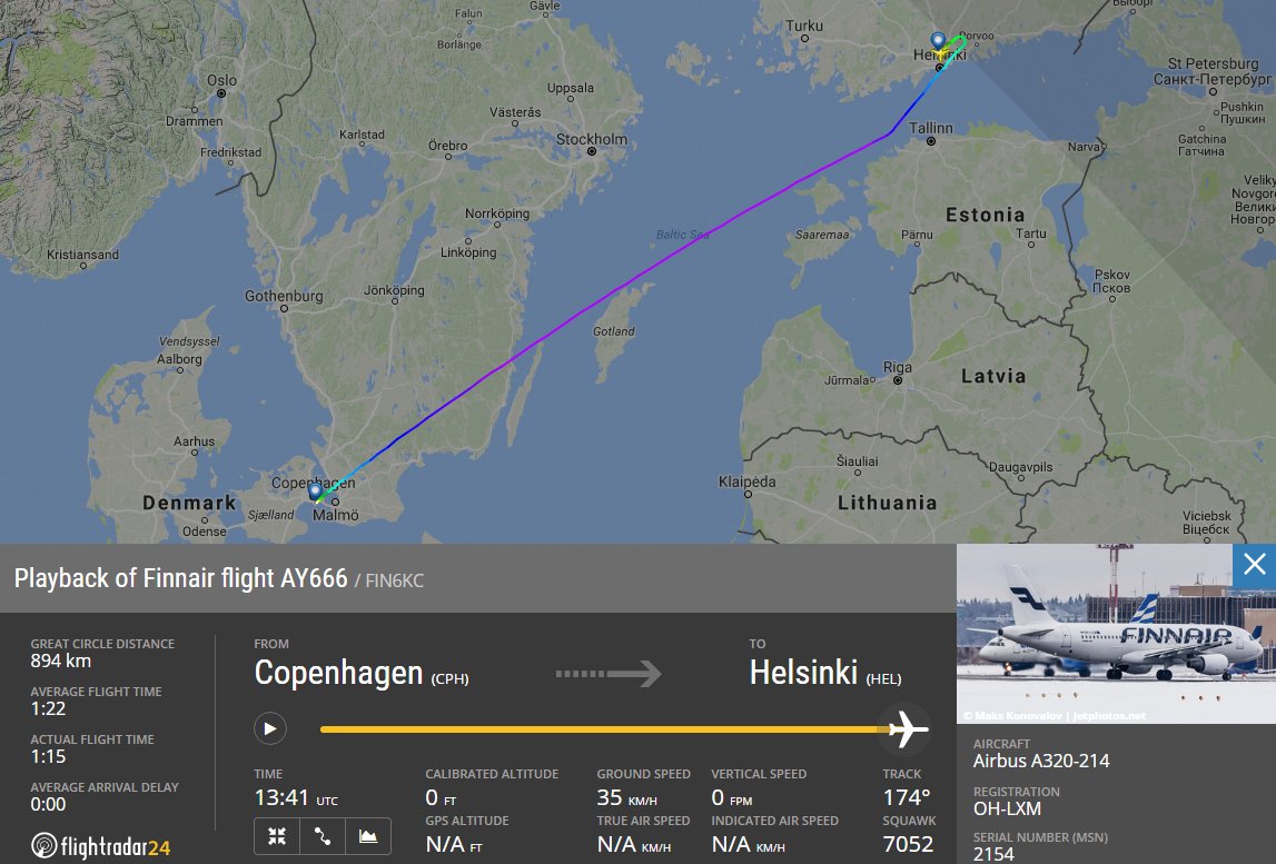 Flightradar24 on X: "✈️️ Finnair flight 666, at 13 o'clock on Friday the  13th with a 13 year old aircraft, has landed safely in HEL  https://t.co/0kWfkcARmO https://t.co/OPvpyyq4F4" / X