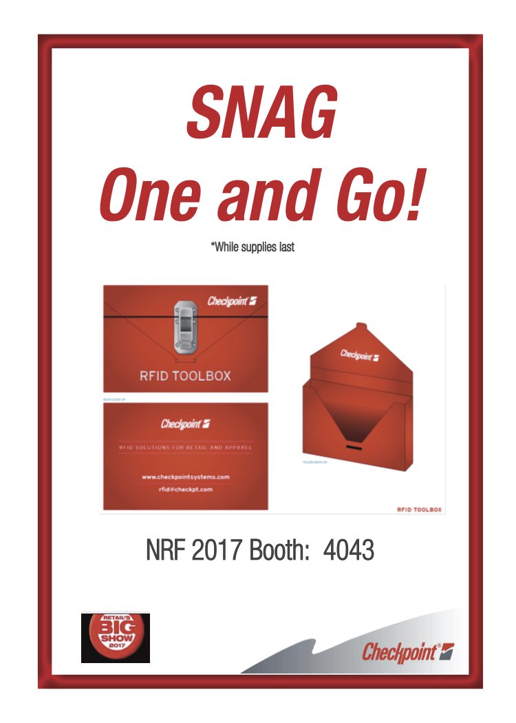 Don't forget! Pick up your FREE Toolbox in Booth 4043. #RFID Expertise at your fingertips! #nrf17