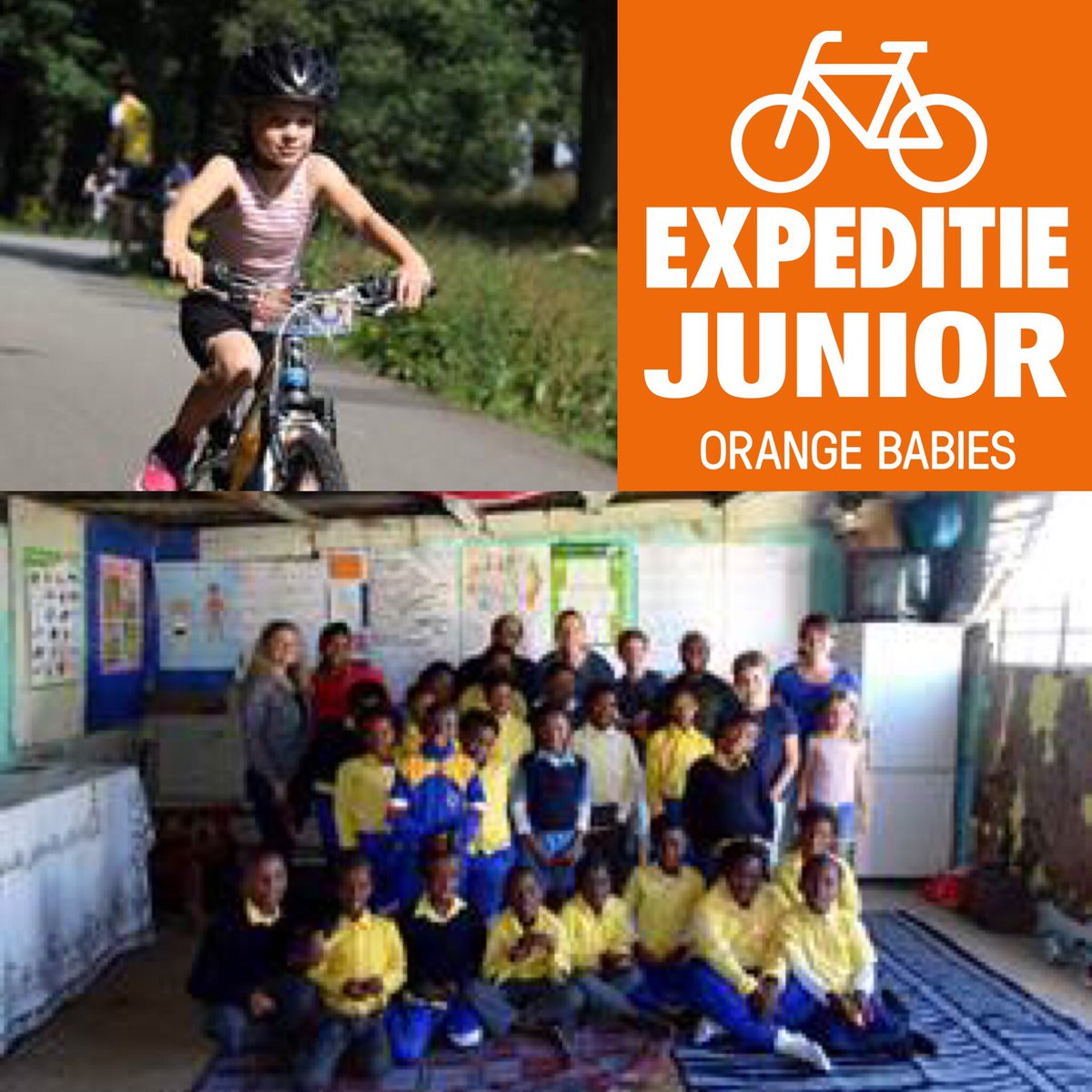 Mats, Kalle en Mette fietste met ons mee en bezochten een project van <a href="/Orange_Babies/">ORANGE BABIES</a> facebook.com/expeditiejunior